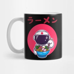 Astronaut eating Ramen Mug